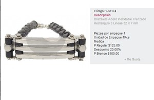 Combo Brazalete Acero Ix. y Reloj Led Samurai